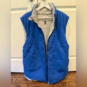 NWOT Free People Movement Reversible Vest in Stellar Blue